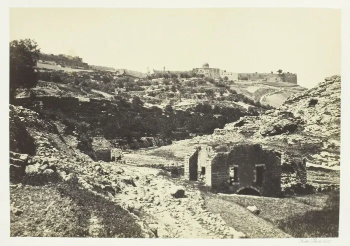Framed Print : Jerusalem from the Wall of En-Rogel, 1857. Creator: Francis Frith Framed Print : Jerusalem from the Wall of En-Rogel, 1857. Creator: Francis Frith