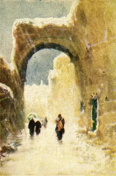 Framed Print : Jerusalem in Winter - John x. 22, c1924. Creators: James Clark, Henry A Harper Framed Print : Jerusalem in Winter - John x. 22, c1924. Creators: James Clark, Henry A Harper