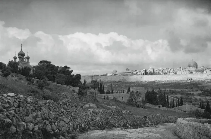 Framed Print : Jeruslem and the Garden of Gethsemane, 1937. Artist: Martin Hurlimann Framed Print : Jeruslem and the Garden of Gethsemane, 1937. Artist: Martin Hurlimann