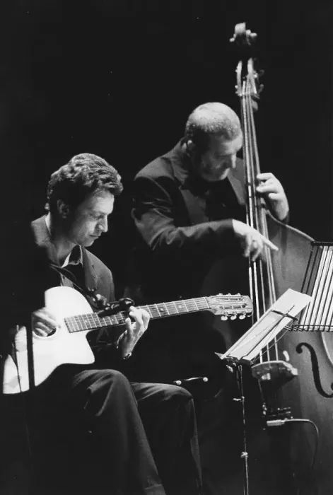 Framed Print : Jesse van Ruller, Dave Green, North Sea Jazz Festival, c2000s. Creator: Brian Foskett Framed Print : Jesse van Ruller, Dave Green, North Sea Jazz Festival, c2000s. Creator: Brian Foskett