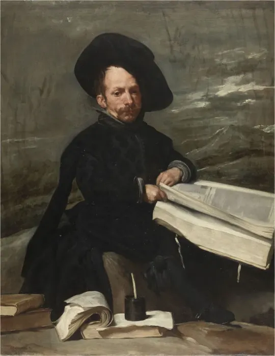 Framed Print : The Jester with books, c. 1640. Creator: Velazquez, Diego (1599-1660) Framed Print : The Jester with books, c. 1640. Creator: Velazquez, Diego (1599-1660)
