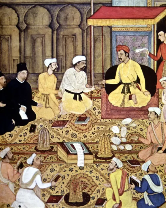 Framed Print : A Jesuit in the court of an Indian prince Framed Print : A Jesuit in the court of an Indian prince
