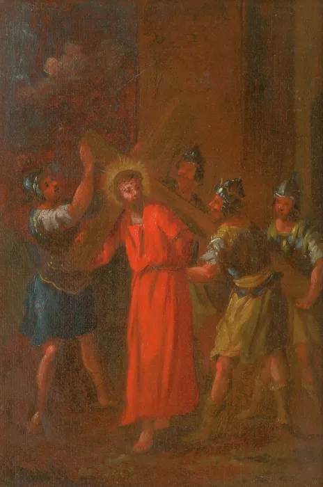 Framed Print : Jesus Carries His Cross. Study for the Stations of the Cross II, before 1781. Creator: Istvan Schaller Framed Print : Jesus Carries His Cross. Study for the Stations of the Cross II, before 1781. Creator: Istvan Schaller