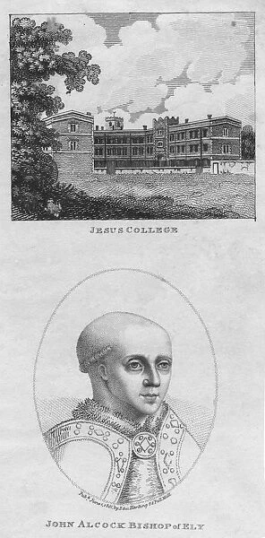 Jesus College; John Alcock Bishop of Ely, 1801. Creator: Edward Harding