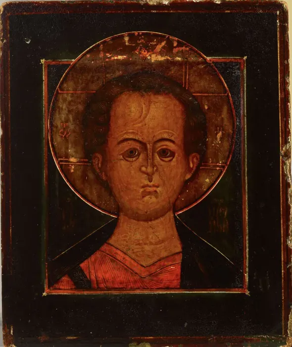 Framed Print : Jesus Emanuel, Russian icon, 1850-1899. Creator: Unknown