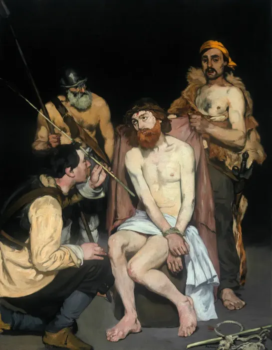 Framed Print : Jesus Mocked by the Soldiers, 1865. Creator: Edouard Manet Framed Print : Jesus Mocked by the Soldiers, 1865. Creator: Edouard Manet