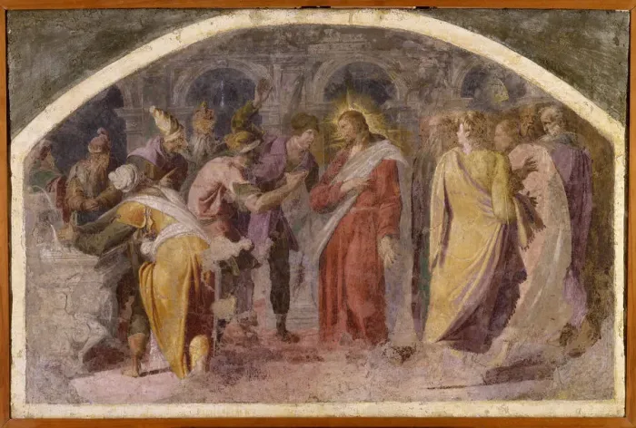Framed Print : Jesus and the Pharisees Framed Print : Jesus and the Pharisees
