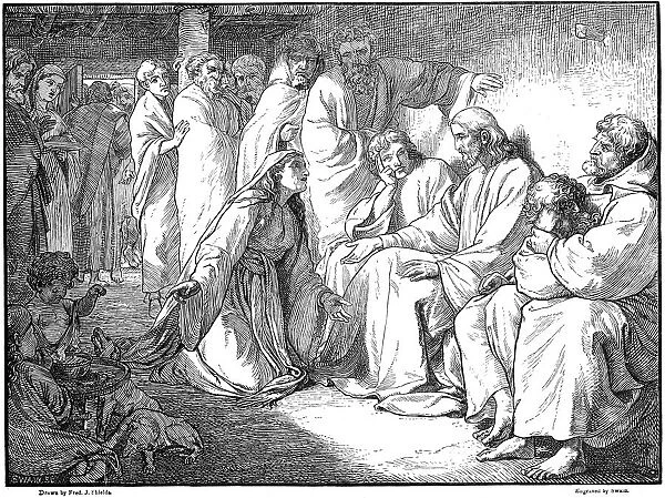Jesus speaking with the woman of Canaan, 1865