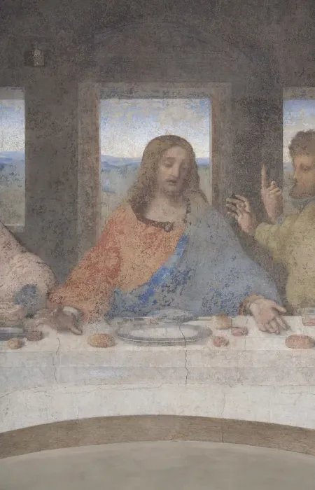Framed Print : Jesus. The Last Supper (Detail), 1495-1498 Framed Print : Jesus. The Last Supper (Detail), 1495-1498