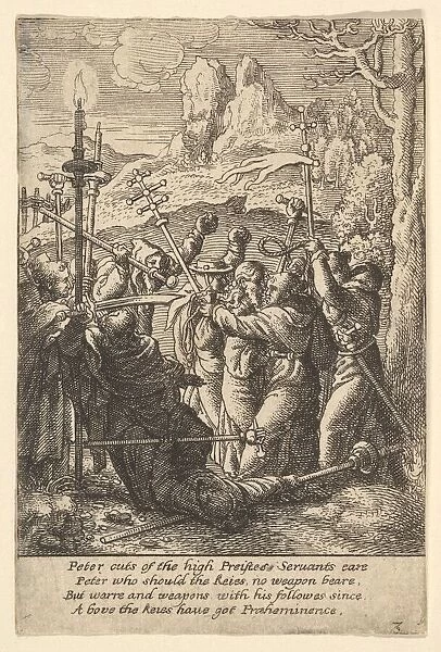 Jesus taken, 1625-77. Creator: Wenceslaus Hollar