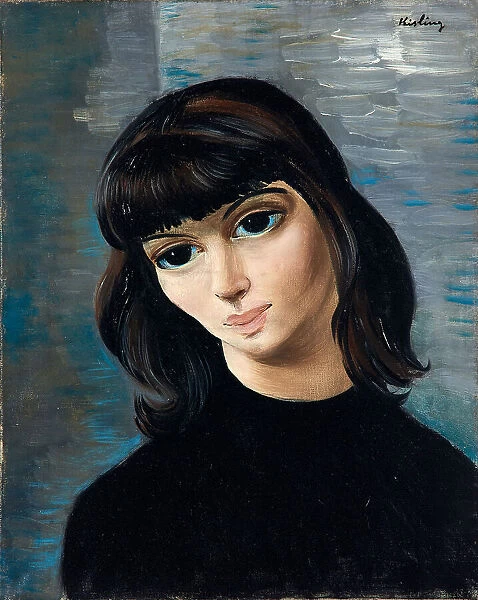 Jeune femme brune, c. 1940. Creator: Kisling, Moïse (1891-1953)