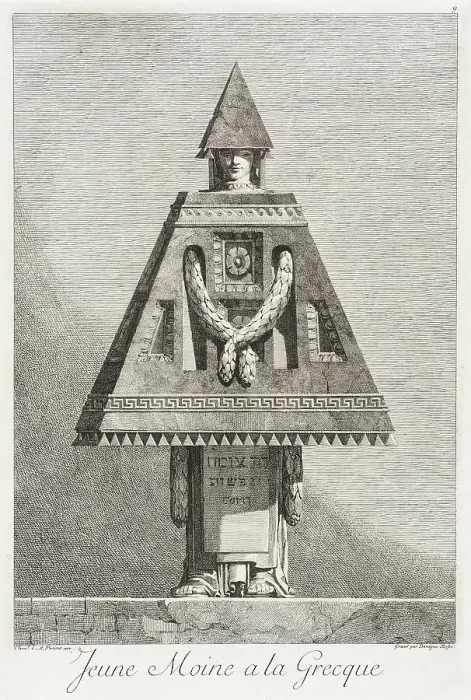 Framed Print : Jeune moine à la Grecque, 1771. Creator: Bossi Framed Print : Jeune moine à la Grecque, 1771. Creator: Bossi