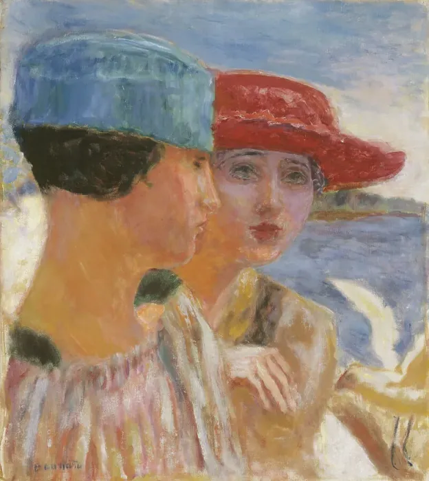 Framed Print : Jeunes filles à la mouette, 1917. Creator: Pierre Bonnard