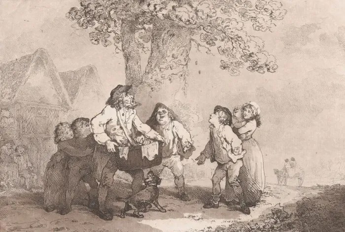 Framed Print : Too Many for a Jew, September 20, 1785. September 20, 1785. Creator: Thomas Rowlandson Framed Print : Too Many for a Jew, September 20, 1785. September 20, 1785. Creator: Thomas Rowlandson