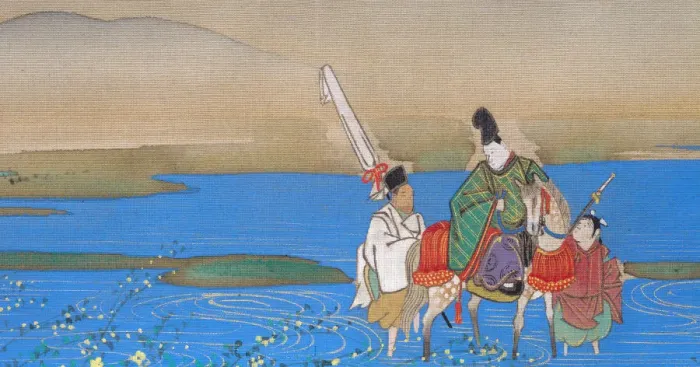 Framed Print : Six Jewel Rivers (Mu-Tamagawa), ca. 1839. Creator: Sakai Oho Framed Print : Six Jewel Rivers (Mu-Tamagawa), ca. 1839. Creator: Sakai Oho