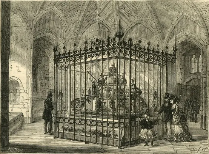 Framed Print : The Jewel Room at the Tower, c1872. Creator: Unknown Framed Print : The Jewel Room at the Tower, c1872. Creator: Unknown