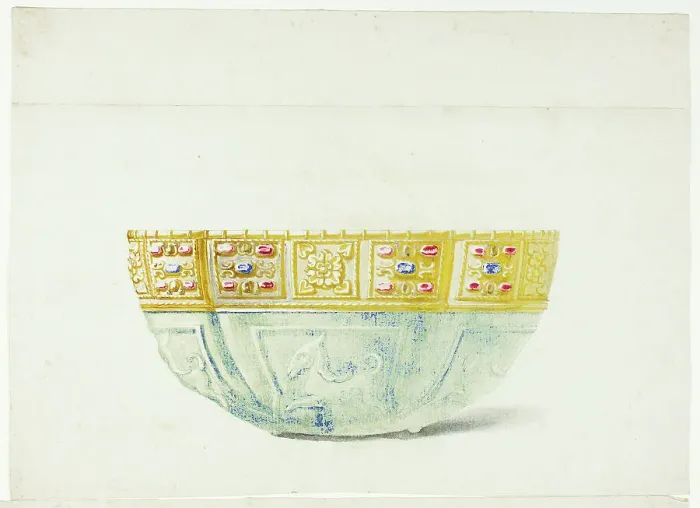 Framed Print : Jewelled Bowl in the Treasury of San Marco, Venice, n.d. Creator: Giuseppe Grisoni Framed Print : Jewelled Bowl in the Treasury of San Marco, Venice, n.d. Creator: Giuseppe Grisoni