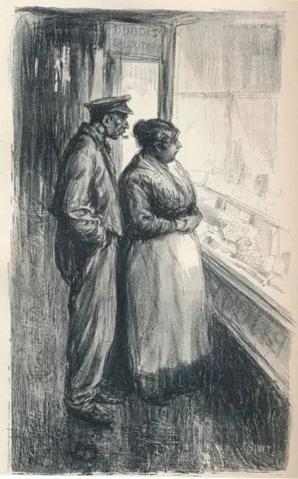 Framed Print : The Jewellers Window, 1913. Artist: Wilmot Lunt Framed Print : The Jewellers Window, 1913. Artist: Wilmot Lunt