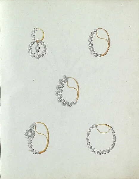Five jewelry, c.1800-c.1810. Creator: Carl Friedrich Bärthel