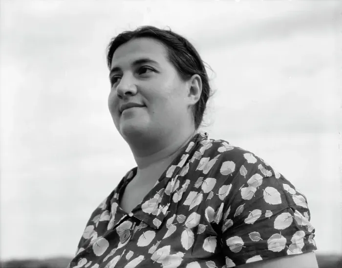 Framed Print : Jewish-American farm mother, Mrs. Cohen, wife of the farm manager, Hightstown, New Jersey, 1936. Creator: Dorothea Lange Framed Print : Jewish-American farm mother, Mrs. Cohen, wife of the farm manager, Hightstown, New Jersey, 1936. Creator: Dorothea Lange