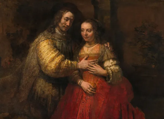 Framed Print : The Jewish Bride, 1666-1669. Artist: Rembrandt van Rhijn (1606-1669) Framed Print : The Jewish Bride, 1666-1669. Artist: Rembrandt van Rhijn (1606-1669)