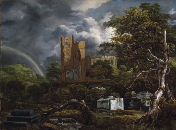 Framed Print : The Jewish Cemetery, 1654 or 1655. Creator: Jacob van Ruisdael Framed Print : The Jewish Cemetery, 1654 or 1655. Creator: Jacob van Ruisdael