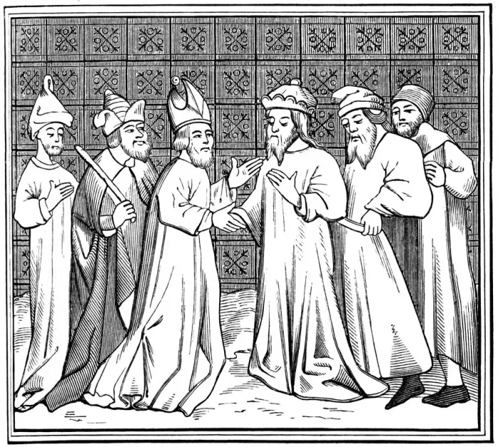 Framed Print : Jewish conspiracy in France, 15th century (1849) Framed Print : Jewish conspiracy in France, 15th century (1849)
