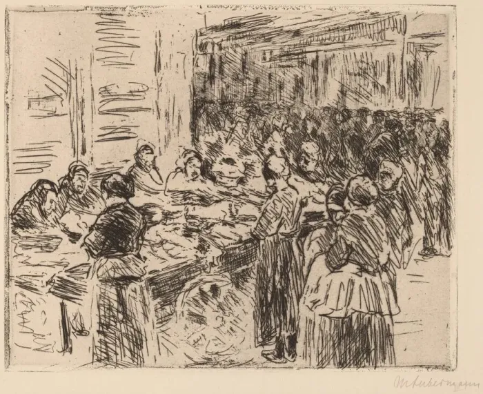 Framed Print : From the Jewish Quarter in Amsterdam: Fishmarket on the Street Corner, 1908 Framed Print : From the Jewish Quarter in Amsterdam: Fishmarket on the Street Corner, 1908