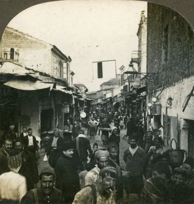 Framed Print : The Jewish quarter, Smyrna, Greece, 1900s. Artist: ME Wright Framed Print : The Jewish quarter, Smyrna, Greece, 1900s. Artist: ME Wright