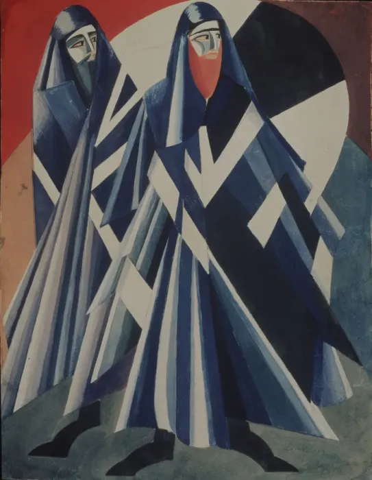 Framed Print : Jews. Costume design for the theatre play Salome by O. Wilde, 1917. Artist: Exter Framed Print : Jews. Costume design for the theatre play Salome by O. Wilde, 1917. Artist: Exter