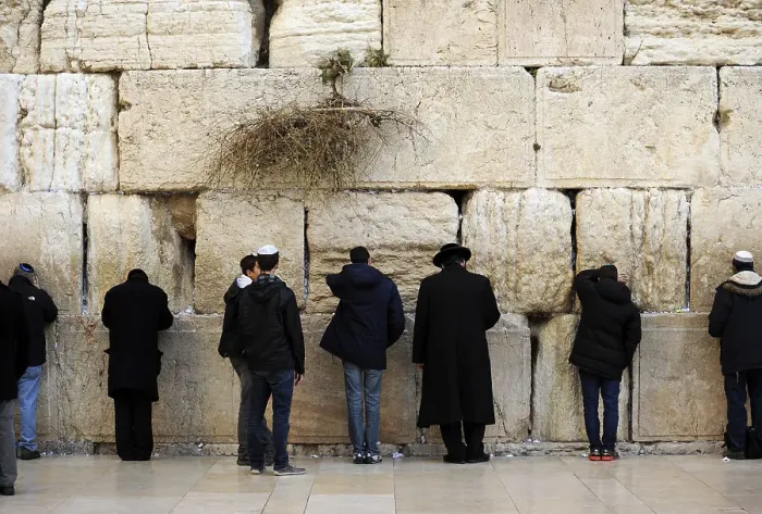 Framed Print : Jews praying at the Western Wall, Jerusalem, Israel, 2013. Creator: LTL Framed Print : Jews praying at the Western Wall, Jerusalem, Israel, 2013. Creator: LTL