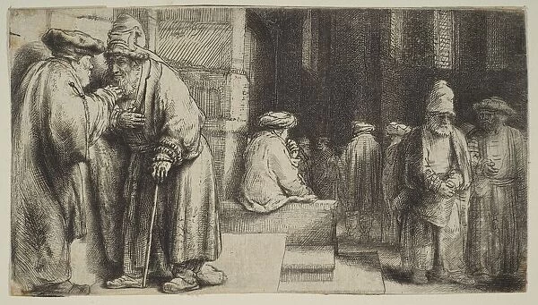Jews in a Synagogue, 1648. Creator: Rembrandt Harmensz van Rijn