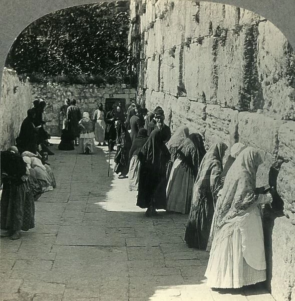 The Jews Wailing Place - Outer Wall of the Temple, Jerusalem, Palestine, c1930s
