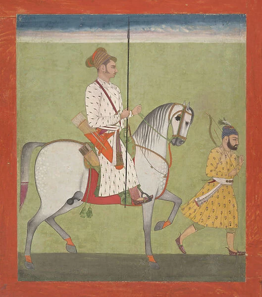 Jhujhar Singh on Horseback, ca. 1720-30. Creator: Dalchand