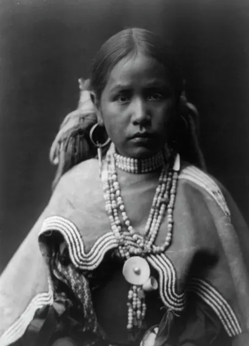 Framed Print : Jicarilla maiden, c1905. Creator: Edward Sheriff Curtis Framed Print : Jicarilla maiden, c1905. Creator: Edward Sheriff Curtis