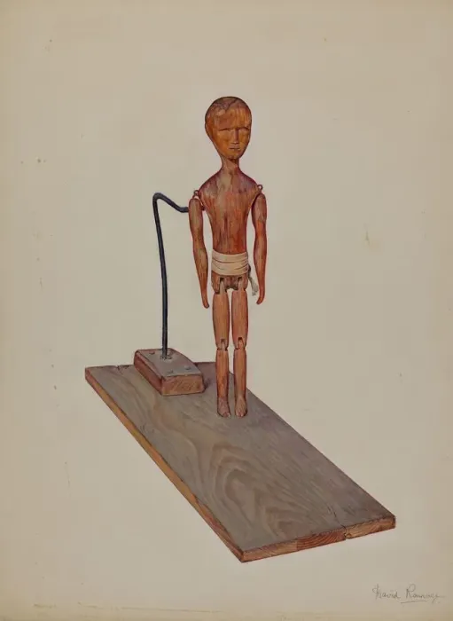 Framed Print : Jigging Figure, c. 1937. Creator: David Ramage Framed Print : Jigging Figure, c. 1937. Creator: David Ramage