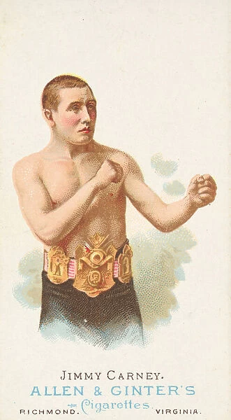 Jimmy Carney, Pugilist, from Worlds Champions, Series 1 (N28) for Allen &