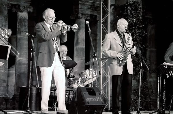 Jimmy Hastings and Humphrey Lyttelton, Hever Castle, Kent. Artist: Brian O Connor