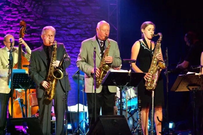Framed Print : Jimmy Hastings, Scott Hamilton and Jo Fooks, Brecon Jazz Festival, Powys, Wales. Artist Framed Print : Jimmy Hastings, Scott Hamilton and Jo Fooks, Brecon Jazz Festival, Powys, Wales. Artist
