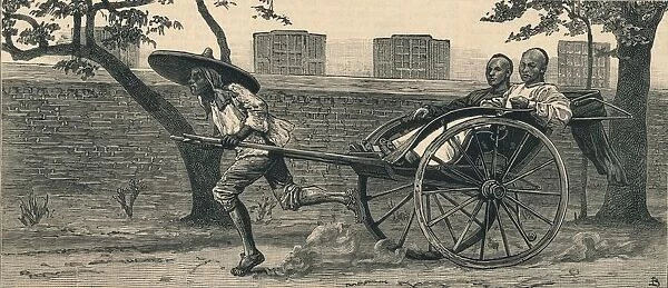 A Jinriksha, or Chinese hand-carriage, c1883. Creator: Unknown
