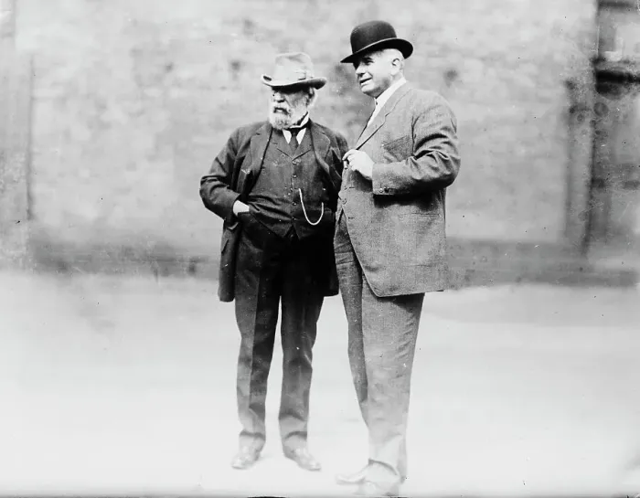 Framed Print : J.J. Hill & Carl Gray, between c1910 and c1915. Creator: Bain News Service Framed Print : J.J. Hill & Carl Gray, between c1910 and c1915. Creator: Bain News Service