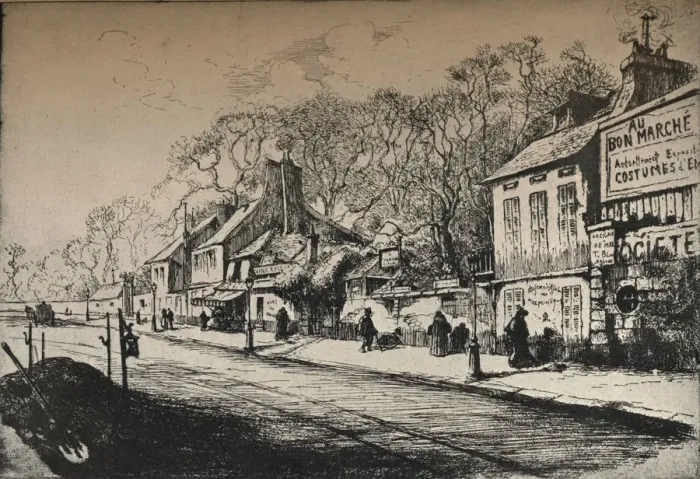 Framed Print : JJ Rousseaus House, Montmartre, 1915. Artist: RP Grouiller Framed Print : JJ Rousseaus House, Montmartre, 1915. Artist: RP Grouiller
