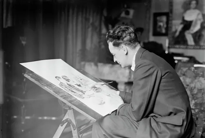 Framed Print : J.M. Flagg, between c1910 and c1915. Creator: Bain News Service Framed Print : J.M. Flagg, between c1910 and c1915. Creator: Bain News Service