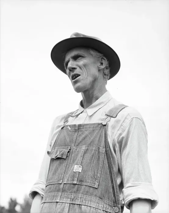 Framed Print : J.M. Rees tells his story of violence in Arkansas, Hill House, Mississippi, 1936. Creator: Dorothea Lange Framed Print : J.M. Rees tells his story of violence in Arkansas, Hill House, Mississippi, 1936. Creator: Dorothea Lange