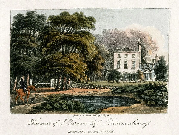 JMW Turners house, Thames Ditton, Surrey, 1817. Artist: I Hassell