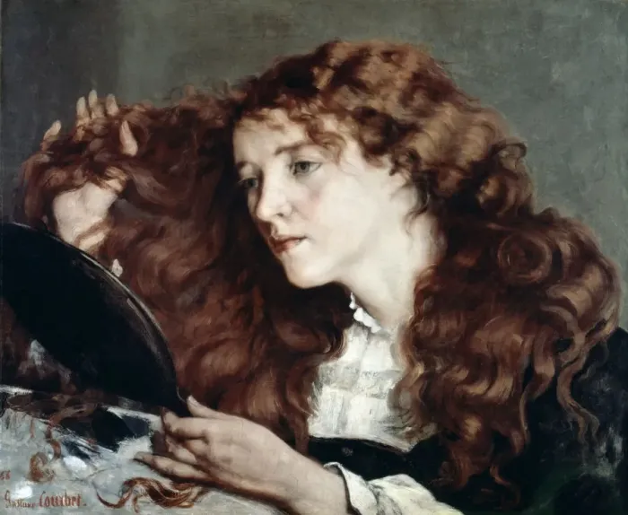 Framed Print : Jo, La Belle Irlandaise, 1866. Artist: Gustave Courbet Framed Print : Jo, La Belle Irlandaise, 1866. Artist: Gustave Courbet