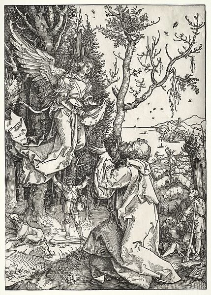 Joachim and the Angel, c. 1504. Creator: Albrecht Dürer (German, 1471-1528)