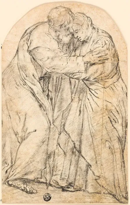 Framed Print : Joachim and Anna, 1609-1699. Creator: Juan Ribalta Framed Print : Joachim and Anna, 1609-1699. Creator: Juan Ribalta