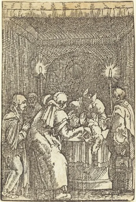 Framed Print : Joachim's Offering Refused, c. 1513. Creator: Albrecht Altdorfer Framed Print : Joachim's Offering Refused, c. 1513. Creator: Albrecht Altdorfer