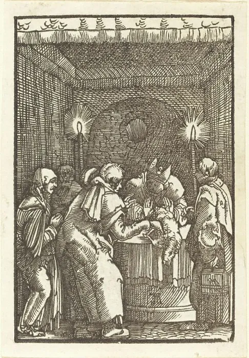 Framed Print : Joachim's Offering Refused, c. 1513. Creator: Albrecht Altdorfer Framed Print : Joachim's Offering Refused, c. 1513. Creator: Albrecht Altdorfer